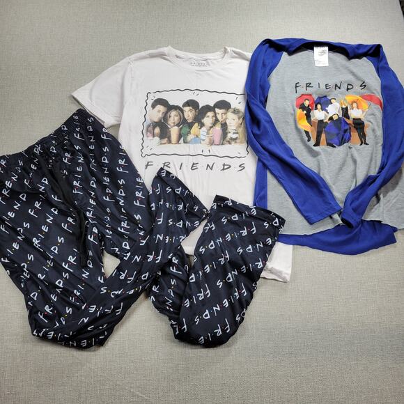 Pjammy FRIENDS TV Series Womens 3-Piece Pajama Bundle Set Size S Warner Bros - Picture 1 of 12